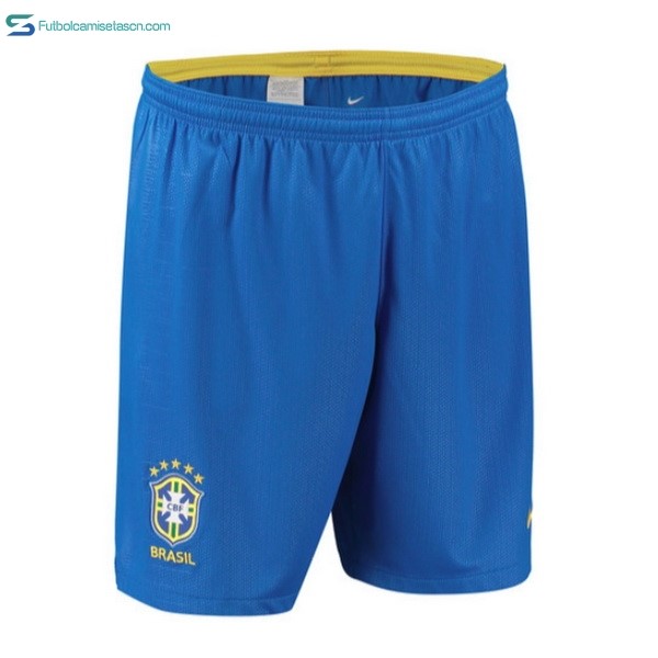 Pantalones Brasil 1ª 2018 Azul